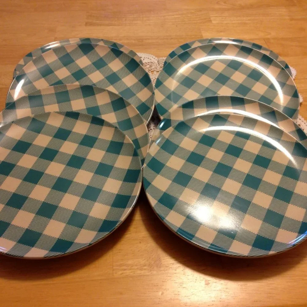 Eight new melamine plates from Target